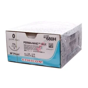 Reverse Cutting Perma-Hand Sutures, Size 0, FSL